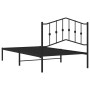 Estructura de cama con cabecero metal negro 100x190 cm de , Camas y somieres - Ref: Foro24-373783, Precio: 65,92 €, Descuento: %