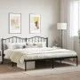 Bettgestell mit schwarzem Metallkopfteil 193x203 cm von , Betten und Lattenroste - Ref: Foro24-373795, Preis: 101,16 €, Rabat...