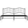 Estructura de cama con cabecero metal negro 193x203 cm de , Camas y somieres - Ref: Foro24-373795, Precio: 102,47 €, Descuent...