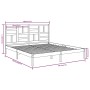 Estructura de cama sin colchón madera maciza blanco 180x200 cm