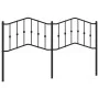 Black metal headboard 160 cm by , Headboards and footboards - Ref: Foro24-373824, Price: 36,35 €, Discount: %