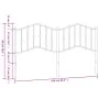Black metal headboard 160 cm by , Headboards and footboards - Ref: Foro24-373824, Price: 36,35 €, Discount: %