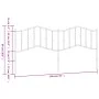 Cabecero de metal negro 193 cm de , Cabeceros y pies de cama - Ref: Foro24-373826, Precio: 35,66 €, Descuento: %