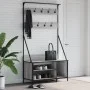 Gray Sonoma coat rack with shoe rack 100x41x184 cm by , Dresser Organizers and Bar Hangers - Ref: Foro24-837870, Price: 93,62...