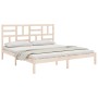 Estructura de cama sin colchón madera maciza 200x200 cm