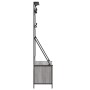 Sonoma graue Garderobe mit Schuhablage 100x41x184 cm von , Kommoden-Organizer und Bar-Kleiderbügel - Ref: Foro24-837870, Prei...