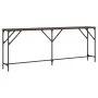 Konsolentisch aus braunem Holzwerkstoff Eiche 200x29x75 cm von , Seitentische - Ref: Foro24-837781, Preis: 67,59 €, Rabatt: %