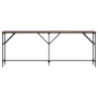 Engineered wood brown oak console table 200x29x75 cm by , Side tables - Ref: Foro24-837781, Price: 68,68 €, Discount: %