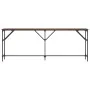 Konsolentisch aus braunem Holzwerkstoff Eiche 200x29x75 cm von , Seitentische - Ref: Foro24-837781, Preis: 67,59 €, Rabatt: %