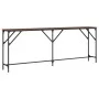 Konsolentisch aus braunem Holzwerkstoff Eiche 200x29x75 cm von , Seitentische - Ref: Foro24-837781, Preis: 67,59 €, Rabatt: %