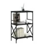 Bücherregal mit 3 Einlegeböden Holzwerkstoff schwarz 56x35x90,5 cm von , Bücherregale und Regale - Ref: Foro24-837612, Preis:...