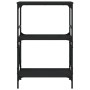 3-shelf black engineered wood bookcase 56x35x90.5 cm by , Bookcases and shelves - Ref: Foro24-837612, Price: 40,43 €, Discoun...