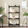 Engineered wood 4-shelf bookcase in black, 60x30x120 cm by , Bookcases and shelves - Ref: Foro24-837652, Price: 38,01 €, Disc...