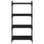 Librería de 4 estantes madera de ingeniería negro 60x30x120 cm de , Librerías y estanterías - Ref: Foro24-837652, Precio: 37,...