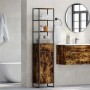 Gabinete de Baño con cajón Roble Humo 40 x 30 x 180 cm en Tocadores de baño | Comprar online en Foro24