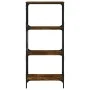 Bookcase with 4 smoked oak engineered wood shelves 59x35x132cm by , Bookcases and shelves - Ref: Foro24-837619, Price: 55,24 ...