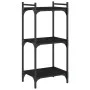 3-tier engineered wood bookshelf in black, 40x30x86 cm by , Bookcases and shelves - Ref: Foro24-837627, Price: 31,56 €, Disco...