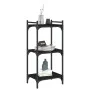 3-tier engineered wood bookshelf in black, 40x30x86 cm by , Bookcases and shelves - Ref: Foro24-837627, Price: 31,56 €, Disco...