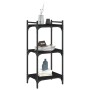 Librería de 3 estantes madera de ingeniería negro 40x30x86 cm de , Librerías y estanterías - Ref: Foro24-837627, Precio: 31,9...