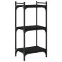 3-tier engineered wood bookshelf in black, 40x30x86 cm by , Bookcases and shelves - Ref: Foro24-837627, Price: 31,56 €, Disco...
