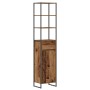 Gabinete de Baño con cajón Madera Vieja 40 x 30 x 180 cm en Tocadores de baño | Comprar online en Foro24