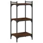 Bookshelf 3 shelves wood engineering oak brown 40x30x86 cm by , Bookcases and shelves - Ref: Foro24-837631, Price: 36,12 €, D...