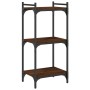 Librería 3 estantes madera ingeniería roble marrón 40x30x86 cm de , Librerías y estanterías - Ref: Foro24-837631, Precio: 36,...