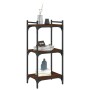 Librería 3 estantes madera ingeniería roble marrón 40x30x86 cm de , Librerías y estanterías - Ref: Foro24-837631, Precio: 36,...