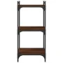 Bookshelf 3 shelves wood engineering oak brown 40x30x86 cm by , Bookcases and shelves - Ref: Foro24-837631, Price: 36,12 €, D...