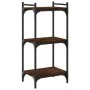 Bookshelf 3 shelves wood engineering oak brown 40x30x86 cm by , Bookcases and shelves - Ref: Foro24-837631, Price: 36,12 €, D...