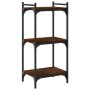 Librería 3 estantes madera ingeniería roble marrón 40x30x86 cm de , Librerías y estanterías - Ref: Foro24-837631, Precio: 36,...