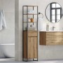 Gabinete de Baño con cajón Roble Artesanal 40 x 30 x 180 cm en Tocadores de baño | Comprar online en Foro24