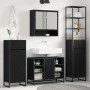 Gabinete de Baño con cajón Roble Negro 40 x 30 x 100 cm en Tocadores de baño | Comprar online en Foro24