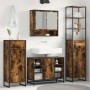 Gabinete de Baño con cajón Roble Humo 40 x 30 x 100 cm en Tocadores de baño | Comprar online en Foro24