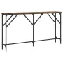 Engineered wood smoked oak console table 140x23x75 cm by , Side tables - Ref: Foro24-837774, Price: 57,18 €, Discount: %