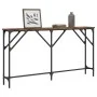 Engineered wood smoked oak console table 140x23x75 cm by , Side tables - Ref: Foro24-837774, Price: 57,18 €, Discount: %