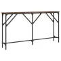 Engineered wood smoked oak console table 140x23x75 cm by , Side tables - Ref: Foro24-837774, Price: 57,18 €, Discount: %
