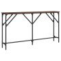 Engineered wood brown oak console table 140x23x75 cm by , Side tables - Ref: Foro24-837776, Price: 48,74 €, Discount: %