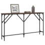 Engineered wood brown oak console table 140x23x75 cm by , Side tables - Ref: Foro24-837776, Price: 48,74 €, Discount: %