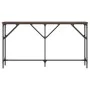 Engineered wood brown oak console table 140x23x75 cm by , Side tables - Ref: Foro24-837776, Price: 47,98 €, Discount: %
