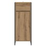 Gabinete de Baño con cajón Roble Artesanal 40 x 30 x 100 cm en Tocadores de baño | Comprar online en Foro24