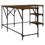 Escritorio madera de ingeniería roble ahumado 139x139x75 cm de , Escritorios - Ref: Foro24-837589, Precio: 92,72 €, Descuento: %