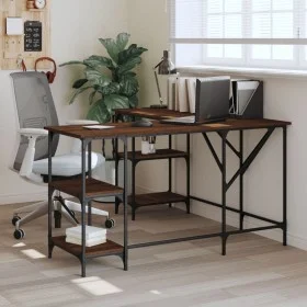 Engineered wood oak brown desk 139x139x75 cm by , Desks - Ref: Foro24-837596, Price: 102,27 €, Discount: %