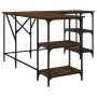Schreibtisch aus Holzwerkstoff braune Eiche 139x139x75 cm von , Schreibtische - Ref: Foro24-837596, Preis: 102,31 €, Rabatt: %