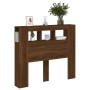 LED-Kopfteil aus Holzwerkstoff, braune Eiche, 120 x 18,5 x 103,5 cm von , Kopf- und Fußteile - Ref: Foro24-837343, Preis: 68,...