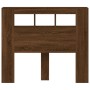 Cabecero LED madera ingeniería roble marrón 120x18,5x103,5 cm de , Cabeceros y pies de cama - Ref: Foro24-837343, Precio: 68,...