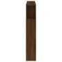 LED headboard engineered wood brown oak 120x18.5x103.5 cm by , Headboards and footboards - Ref: Foro24-837343, Price: 67,86 €...