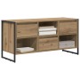 Gabinete de TV con cajón Roble Artesanal 100 x 36 x 49,5 cm en Muebles TV | Comprar online en Foro24