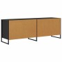 Gabinete de TV Roble Negro 140 x 36 x 49.5 cm en Muebles TV | Comprar online en Foro24