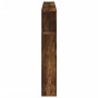 Cabecero LED madera ingeniería roble ahumado 180x18,5x103,5 cm de , Cabeceros y pies de cama - Ref: Foro24-837362, Precio: 86...